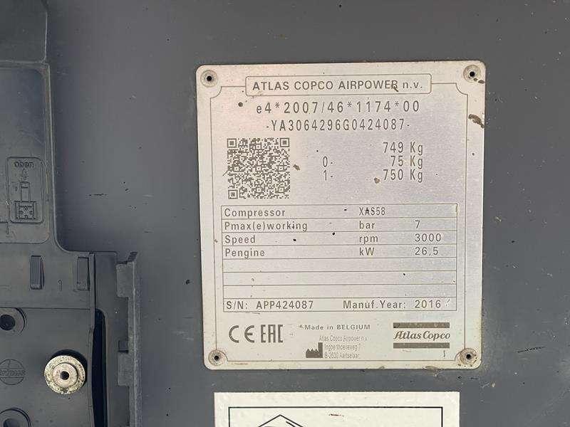 Atlas Copco XAS 58 KD Photo 3