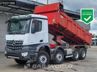 Mercedes-Benz Arocs 3243 8X4 14m3 2-way tipper Steelsuspension Big-Axle Automatic Euro 6 en vente par BAS World B.V.