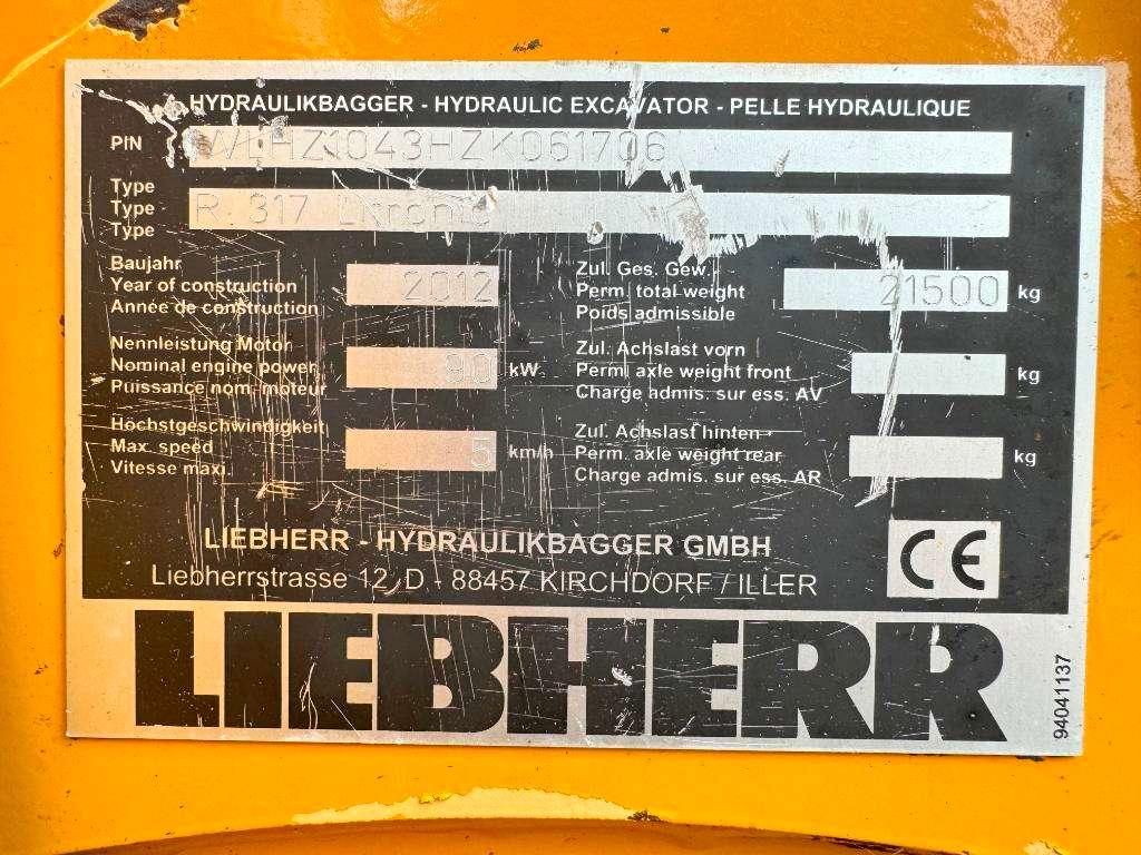 Liebherr R317 Litronic Good Condition / New Tracks Photo 17