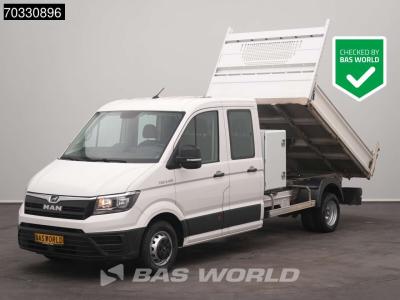 Man TGE 5.120 Dubbel Cabine Kipper met Kist Dubbellucht 3,5t Trekhaak Airco Cruise Camera Euro6 Tipper en vente par BAS World B.V.