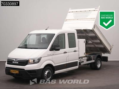 Man TGE 5.120 Dubbel Cabine Kipper met Kist Dubbellucht 3,5t Trekhaak Airco Cruise Navi Camera Euro6 Ti en vente par BAS World B.V.