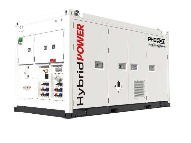 PHE500 Hybrid Energy System- 500 kVA - 1040 kWh Groupe électrogène Photo 1
