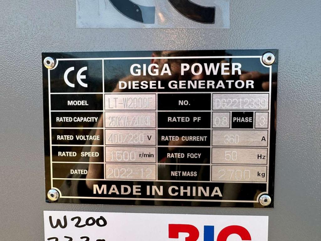 Giga Power LT-W200GF 250KVA silent set Photo 11