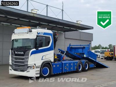 Scania R580 R 6X2 Abschleppwagen Palfinger PK33002 EH Crane Winch Recovery vehicle en vente par BAS World B.V.