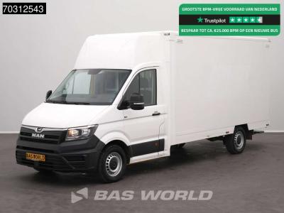 Man TGE 3.100 433cm Bakwagen Achterdeuren Zijdeur Airco Camera Euro6 Meubelbak Koffer Verkoopwagen Pakk en vente par BAS World B.V.