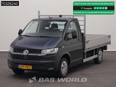 Volkswagen Transporter 110pk Open Laadbak Airco Cruise Euro6 Pritsche Open Box Pickup Airco Cruise control en vente par BAS World B.V.