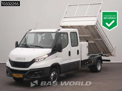 Iveco Daily 35C16 3.0 160PK Kipper Dubbele Cabine 3,5t Trekhaak Dubbellucht Airco Cruise Euro6 Tipper Ben en vente par BAS World B.V.
