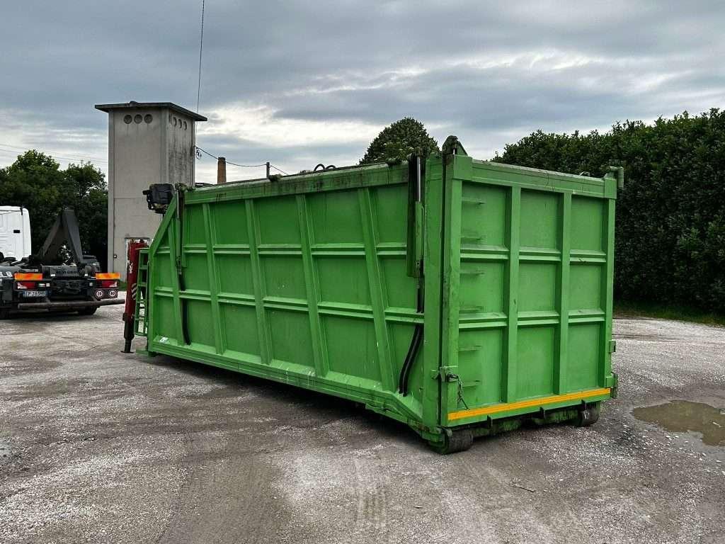 CONTAINER SCARRABILE USATO CON COPERCHIO E GRU Photo 5