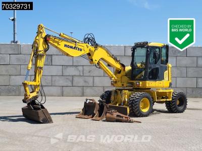 Komatsu PW118 MR-8 3 Buckets + Hammer en vente par BAS World B.V.