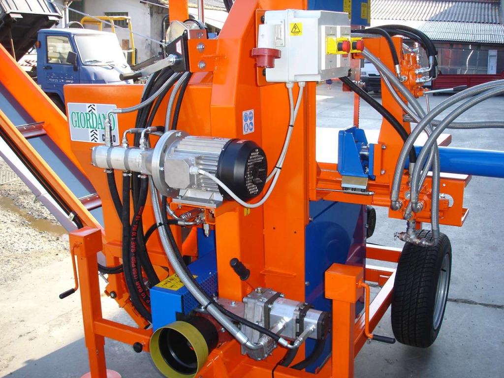 Balfor SS 800 SEGA A NASTRO PROFESSIONALE COMBINATA CON CARRELLO A RULLI PER TRONCHI Photo 19