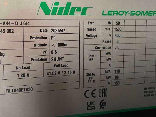 Cummins 6BT5.9-G1 - 110 kVA Generator - DPX-19835 Photo 14