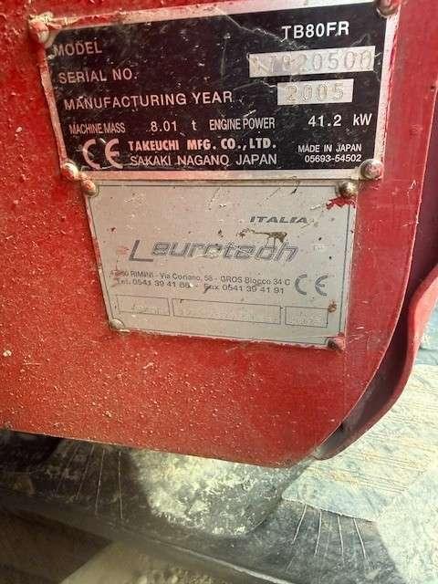 Takeuchi fr 80 Photo 2
