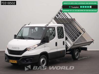 Iveco Daily 35S16 Automaat Driezijdige Kipper Dubbel Cabine 3,5t Trekhaak 160PK Airco Camera Euro6 Tipper en vente par BAS World B.V.