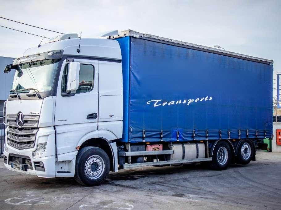 Camion Mercedes Bâché Avec Remorque – Artisanal Madagascar, Métal, 75 Cm