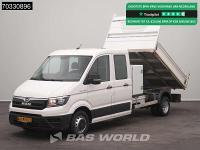 Man TGE 5.120 Dubbel Cabine Kipper met Kist Dubbellucht 3,5t Trekhaak Airco Cruise Camera Euro6 Tipper en vente par BAS World B.V.