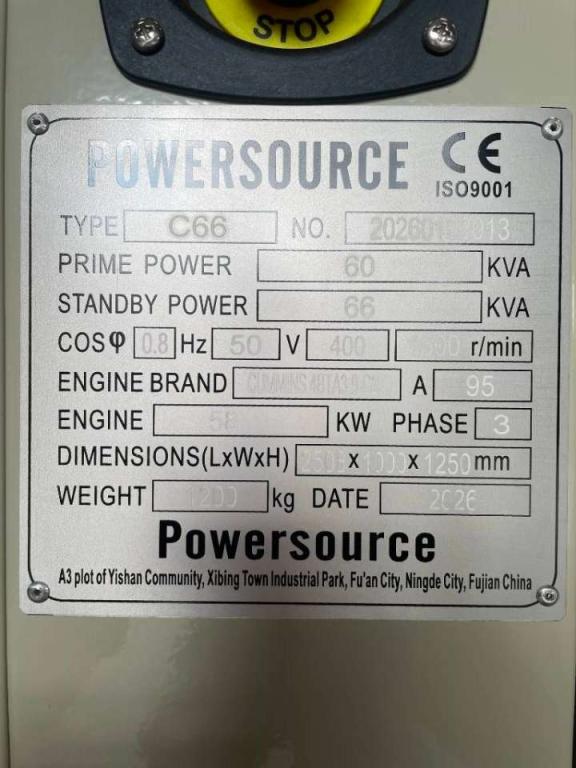 Cummins 4BTA3.9-G2 - 66 kVA Generator - DPX-19833 Photo 6