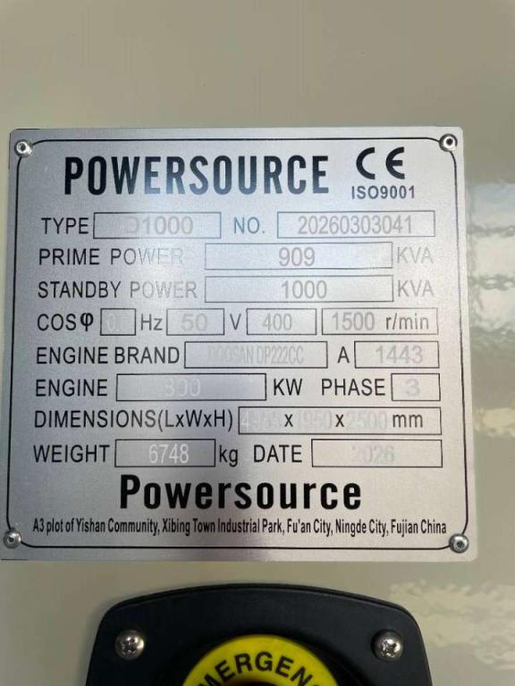 Hyundai DP222CC - 1000 kVA Generator - DPX-19859 Photo 6