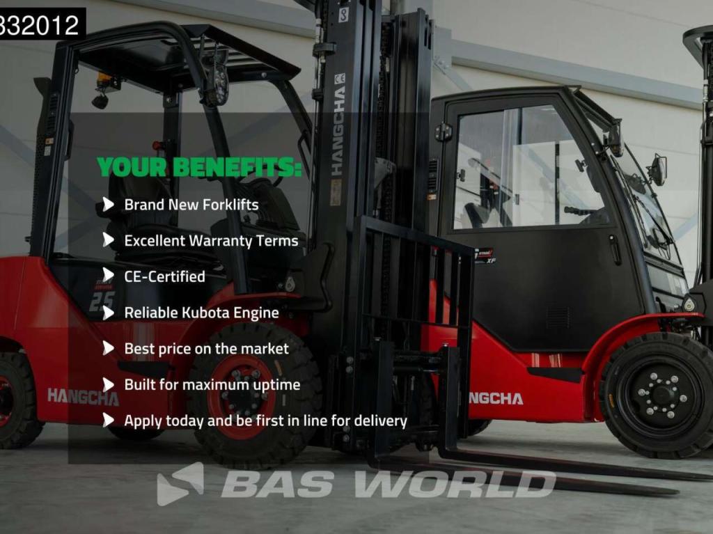 Hangcha CPCD30 FACTORY WARRANTY – KUBOTA ENGINE - CE Photo 2