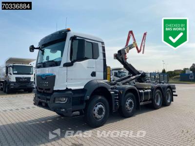 Man TGS 35.480 8X4 NEW! HYVA 26-60 SKZ containersystem Steel suspension Big-Axle Euro 6 en vente par BAS World B.V.