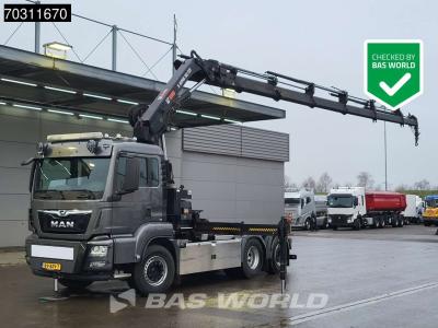 Man TGS 26.500 6X2 Prepared NL-Truck NEW APK HIAB X-HIPRO 302 E-6 Crane Kran Fifth wheel en vente par BAS World B.V.