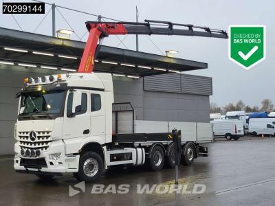 Mercedes Aroc 3653 Arocs 8X4 Palfinger PK26002-EH G Kran Crane Remote Lift + steering axle Euro 6 en vente par BAS World B.V.