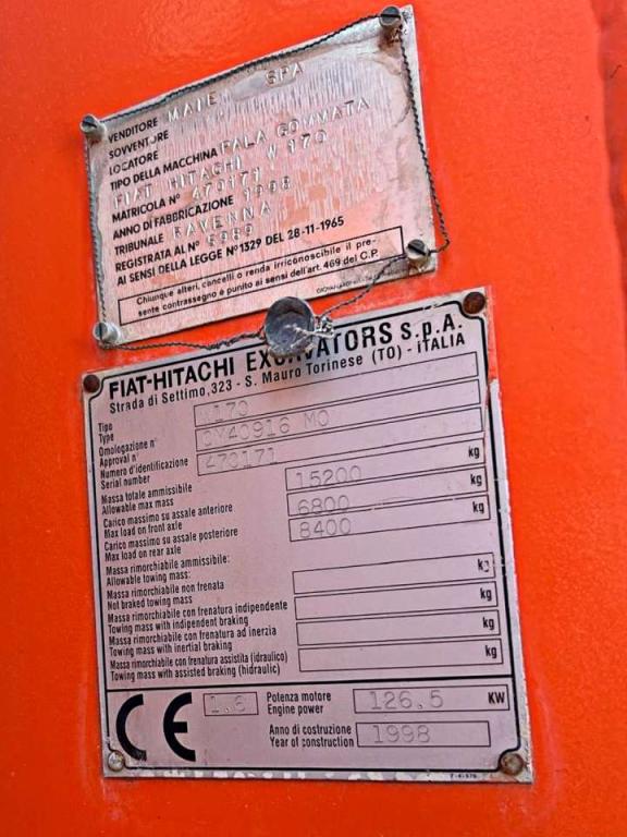 Fiat Hitachi W170 Photo 8