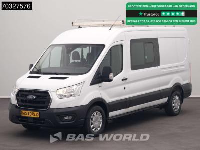 Ford Transit 130pk Dubbel Cabine L3H2 Navi ACC Airco Parkeersensoren v+a Imperiaal Euro6 L3 DC Doka Mixt en vente par BAS World B.V.