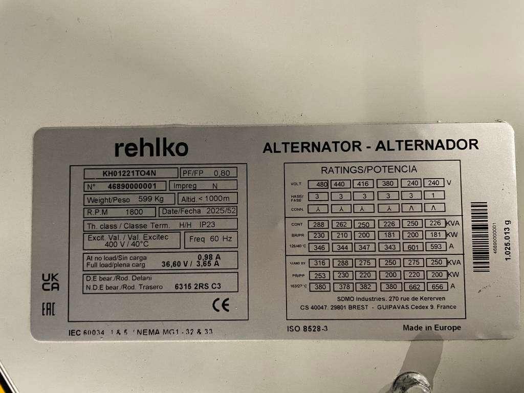Rehlko KD250 - 250 kVA Generator - DPX-17013 Photo 15
