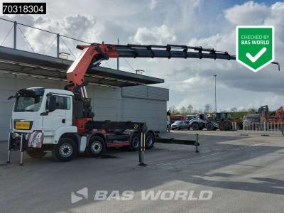 Man TGS 41.480 TGS 8X4 Tractorhead Palfinger PK150002 Crane Kran Winch 11 extensions 5th wheel en vente par BAS World B.V.