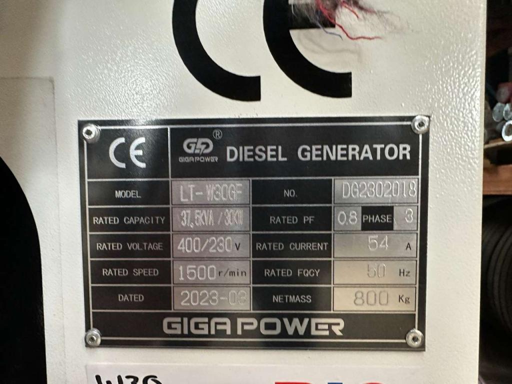 Giga Power LT-W30GF 37.5KVA closed set Photo 15