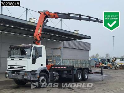 Iveco 260E30H EuroTrakker 6X4 Palfinger PK27000 E Kran crane Winch Remote control Big-Axle en vente par BAS World B.V.