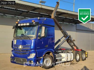 Mercedes-Benz Actros 2546 Actros 6X2 Meiller RS 21.65 containersystem Lift-Lenkasche ACC Euro 6 en vente par BAS World B.V.