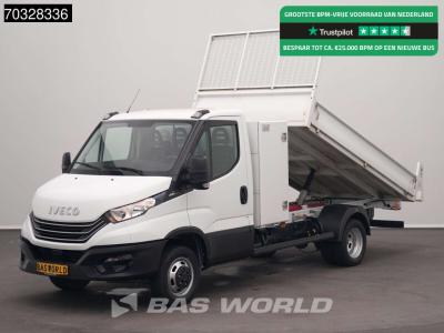 Iveco Daily 35C14 Automaat Dubbellucht Kipper met Kist 3,5t Trekhaak Airco Cruise Euro6 Tipper Benne Kiep en vente par BAS World B.V.