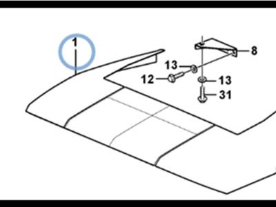 Volvo radiator cover for Volvo L180E, L150E, L150F, L180F, L220E and L220F. en vente par Balavto