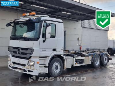 Mercedes Actros 2541 6X2 20t Palfinger Hooklift Lift Axle Euro 5 en vente par BAS World B.V.