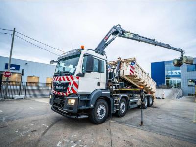 Man TGS 35.420 BL + HIAB X-HIDUO 188/3x en vente par Braem NV