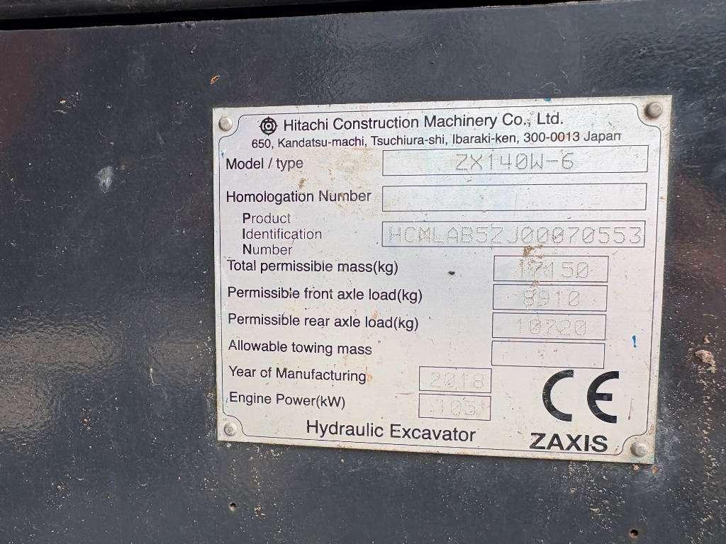 Hitachi ZX140W-6 (3 Pieces available) Photo 7