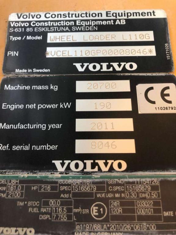 Volvo L110G Photo 6