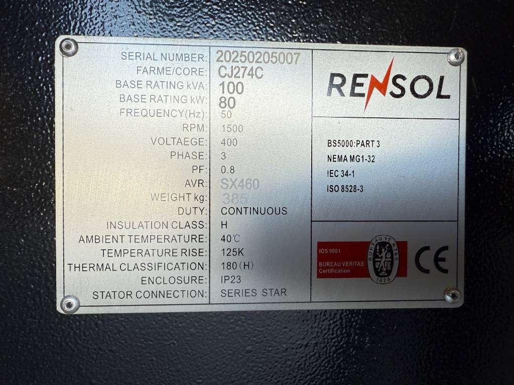 DPX CJ274C - 100 kVA Alternator - DPX-33906 Groupe électrogène Photo 8