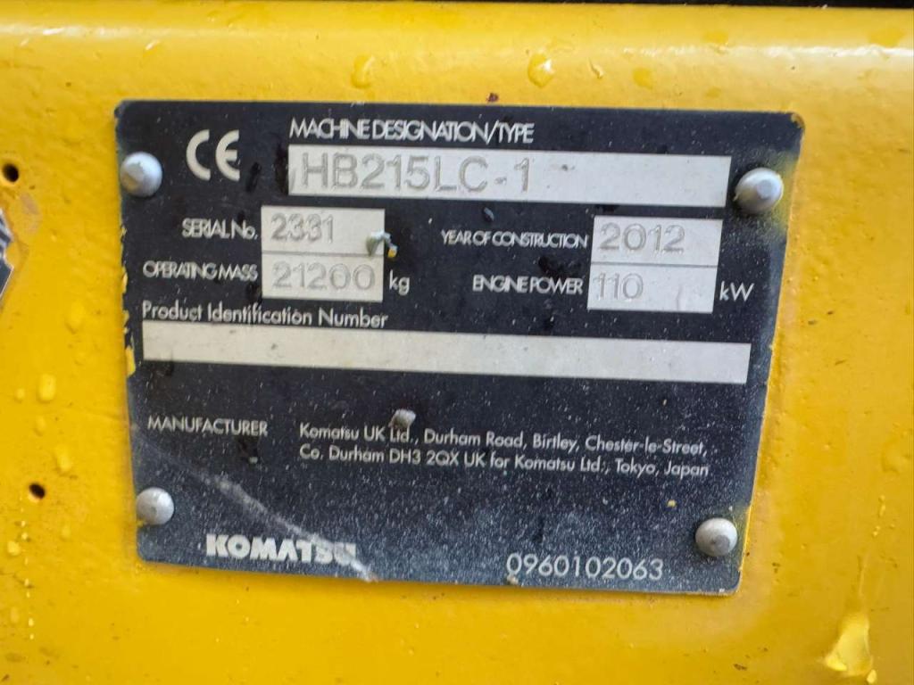 Komatsu HB215LC-1 HYBRID Photo 17