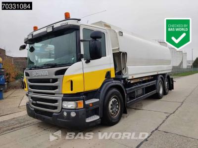 Scania P400 6X2 STOKOTA Fuel tanker 4 compartments 19.930 Liter Steering Axle Automatic Euro 5 en vente par BAS World B.V.