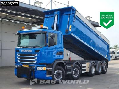 Scania G450 10X4 NL-Truck APK 24m3 HYVA Tipper Lift+Steering axle Retarder Euro 6 en vente par BAS World B.V.