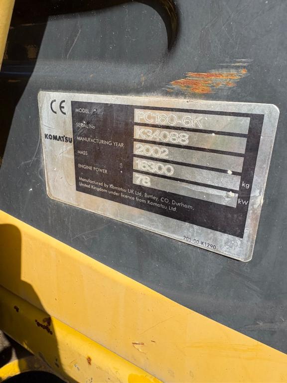 Komatsu PC160-6K Photo 10