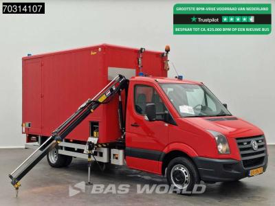 Volkswagen Crafter 136pk Hiab 013 T-2 Kraan D'Hollandia Laadklep Zijdeur Dubbellucht Bakwagen Navi Airco Cruis en vente par BAS World B.V.