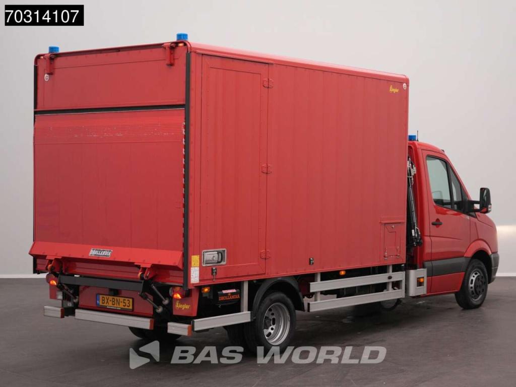 Volkswagen Crafter 136pk Hiab 013 T-2 Kraan D'Hollandia Laadklep Zijdeur Dubbellucht Bakwagen Navi Airco Cruis Photo 2