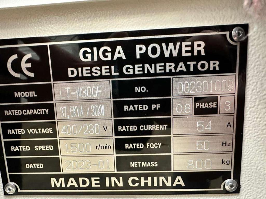 Giga Power LT-W30GF 37.5KVA silent set Photo 18