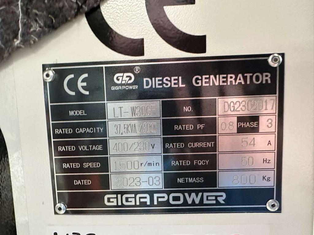 Giga Power LT-W30GF 37.5KVA closed set Photo 13