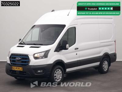 Ford e-Transit 184pk Elektrisch 68kWh 317km WLTP L2H3 Hoog Dak Navi Airco Cruise Parkeersensoren v+a SYN en vente par BAS World B.V.