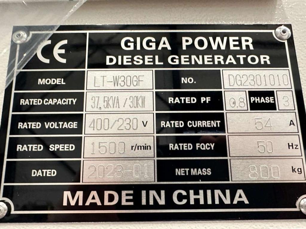 Giga Power LT-W30GF 37.5 kVA silent generator Photo 18