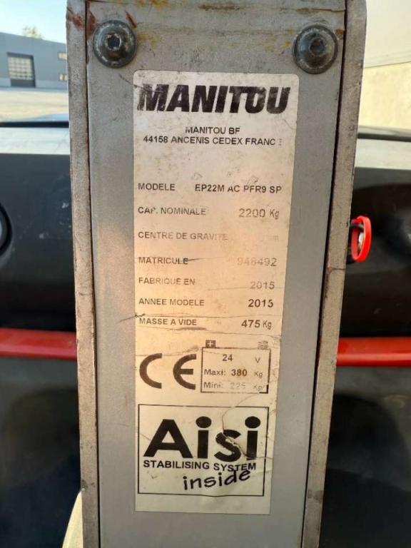 Manitou EP22M AC PFR9 SP Photo 9